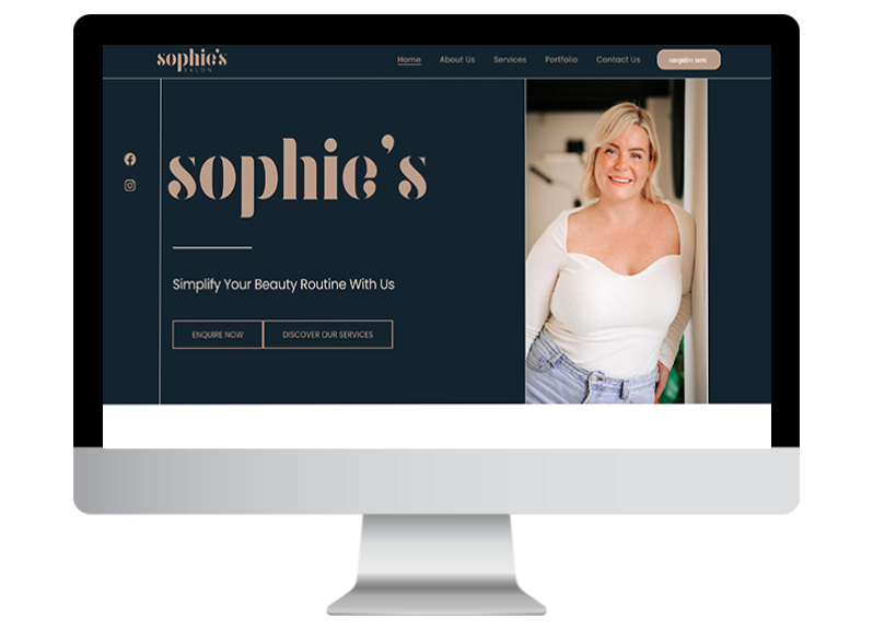 Website Mock Sophie